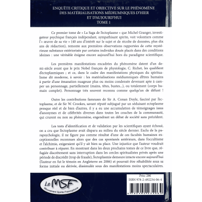 Livre : La saga de l'ectoplasme t1