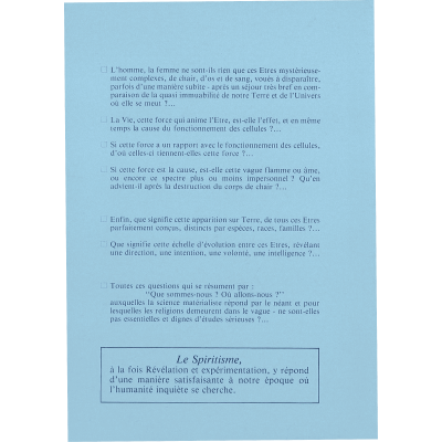 Livre : Le Spiritisme, qu'en savons-nous ?