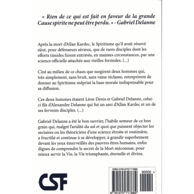 Livre : Gabriel Delanne, sa vie, son apostolat, son oeuvre