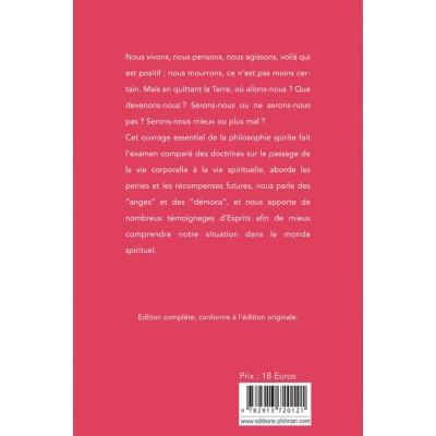 Livre : Le ciel et l’enfer ou la justice divine selon le spiritisme