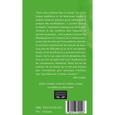Livre : Le livre des médiums