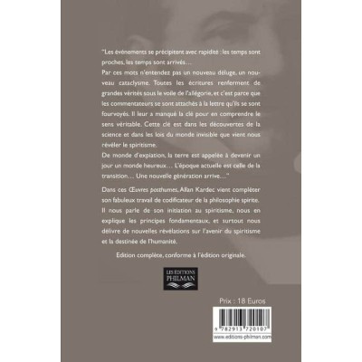 Livre : Œuvres posthumes