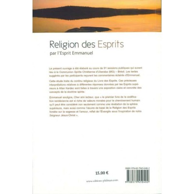 Livre : Religion des Esprits