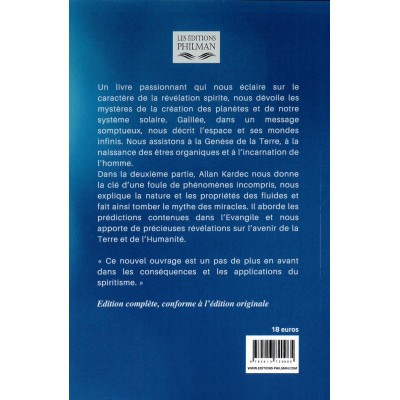 Livre : La genèse, les miracles et les prédictions selon le spiritisme - Nouvelle édition revue et corrigée