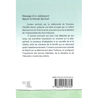 Livre : Message d'un adolescent depuis le monde spirituel